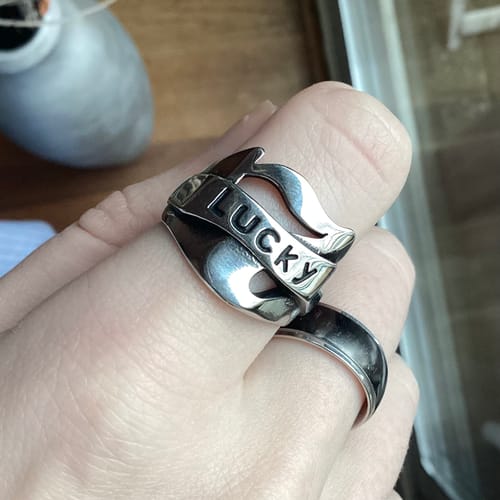 Customer photo review of Lucky Silver Ring