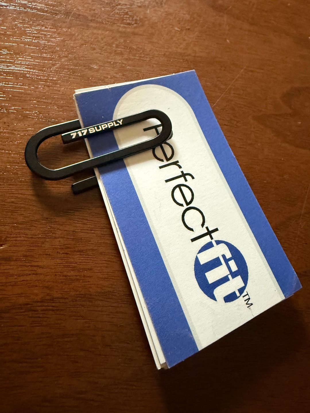 Customer photo review of 717 Supply Large Paperclip Money Clip - Black