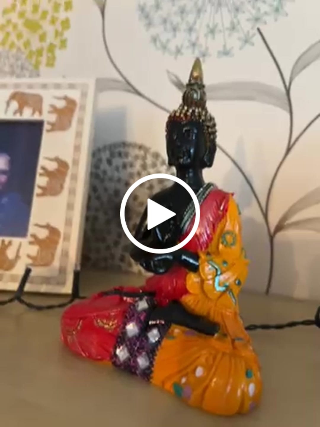 Customer video review of Buddha Stones Tibetan Buddha FengShui Decoration
