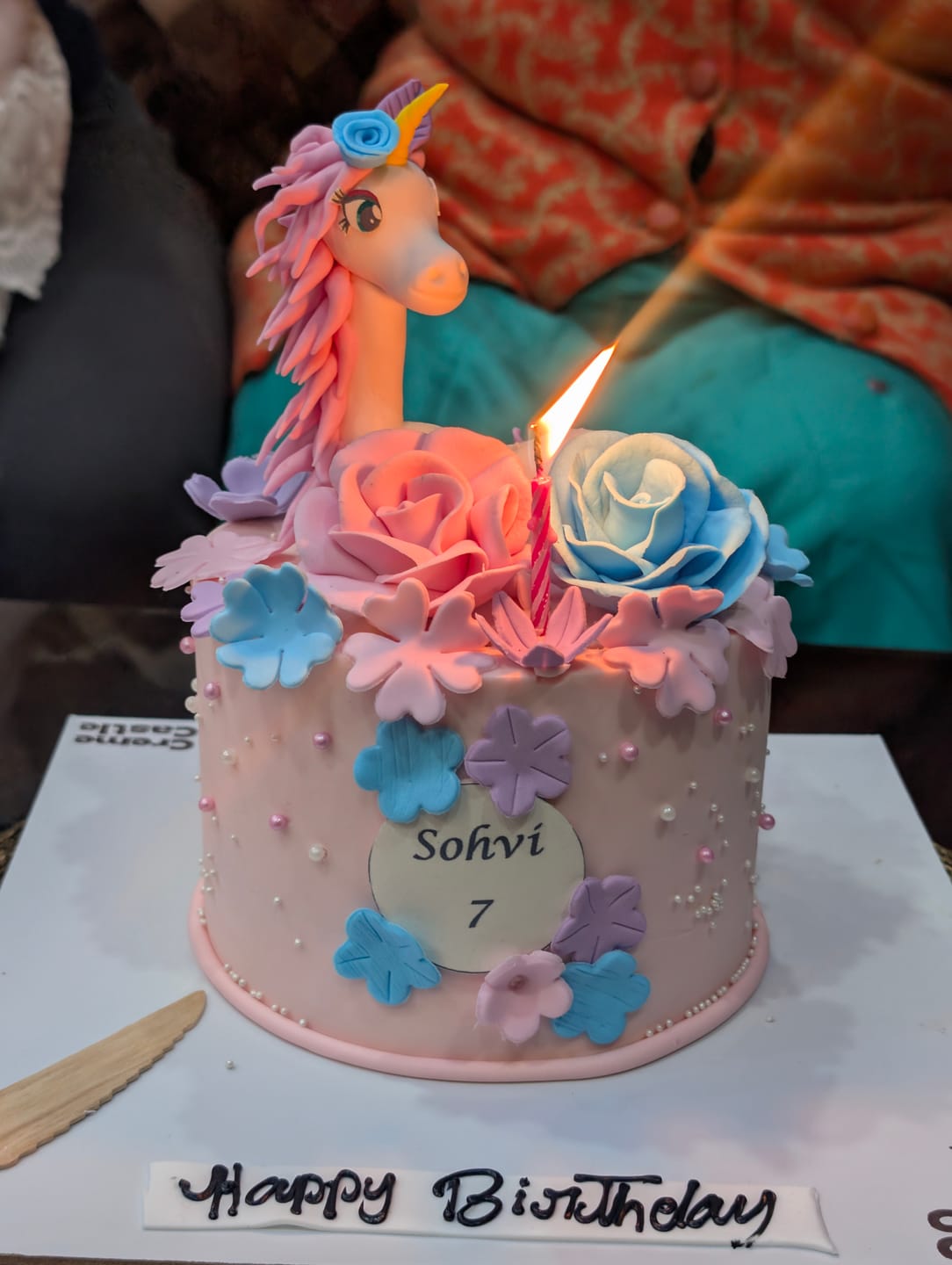Customer photo review of Unicorn Lush Hair Cake