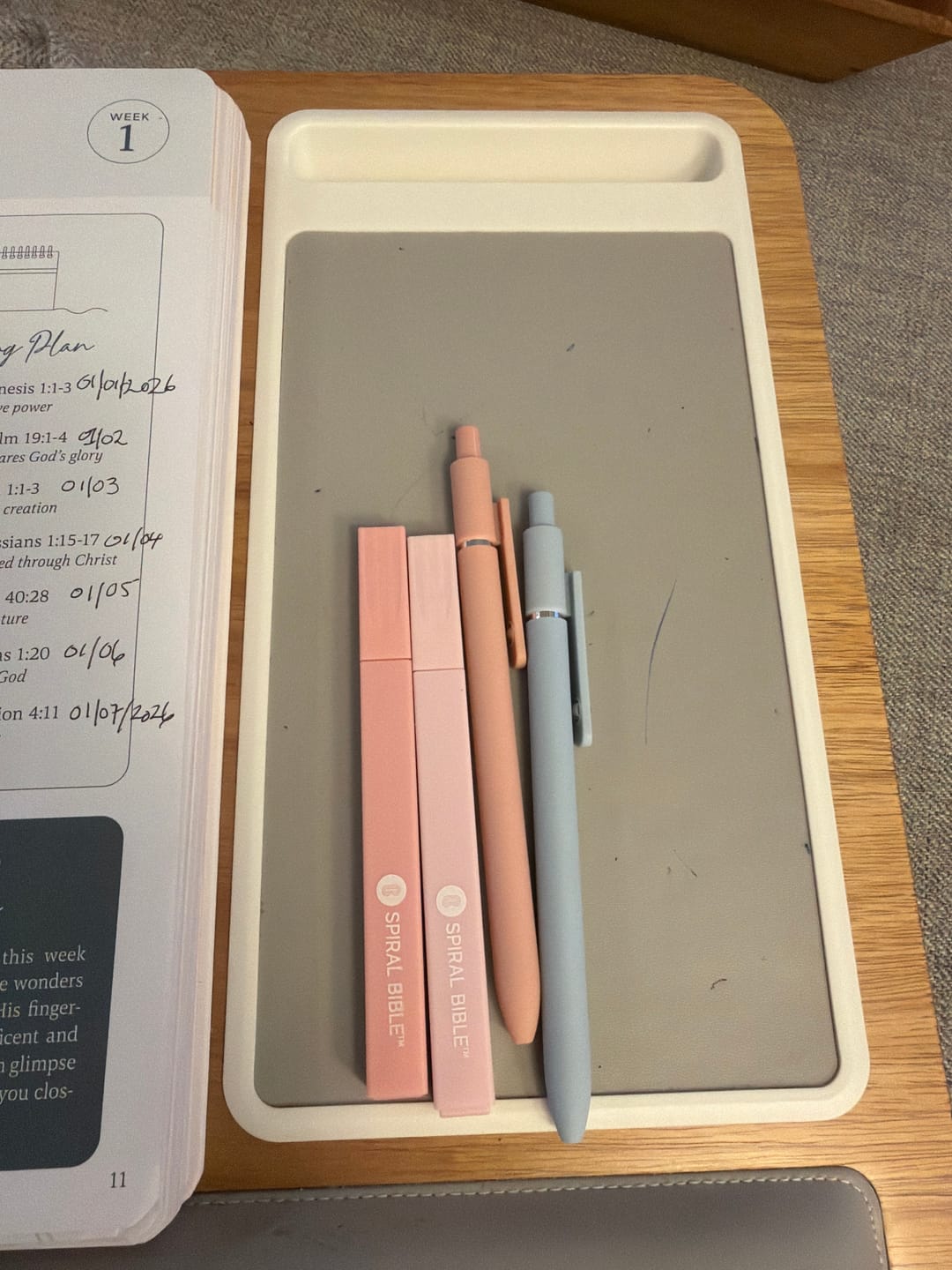 Customer photo review of Spiral Bible™ Highlighter Pack