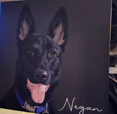 Customer photo review of Pet Art Canvas Wrap