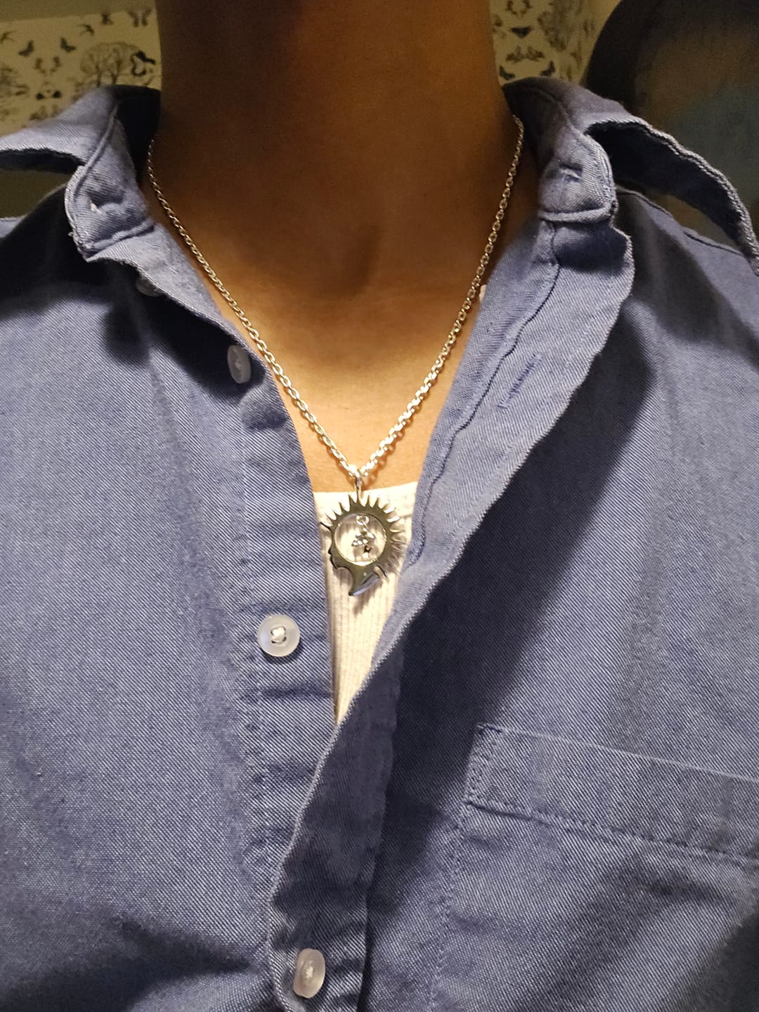 Customer photo review of HEAD IN THE CLOUDS PENDANT