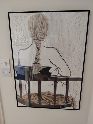 Customer photo review of ALUMINIUM MATTE BLACK A1 FRAME