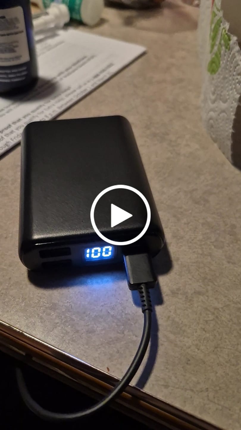 Customer video review of Power Bank, Rechargeable Battery Pack