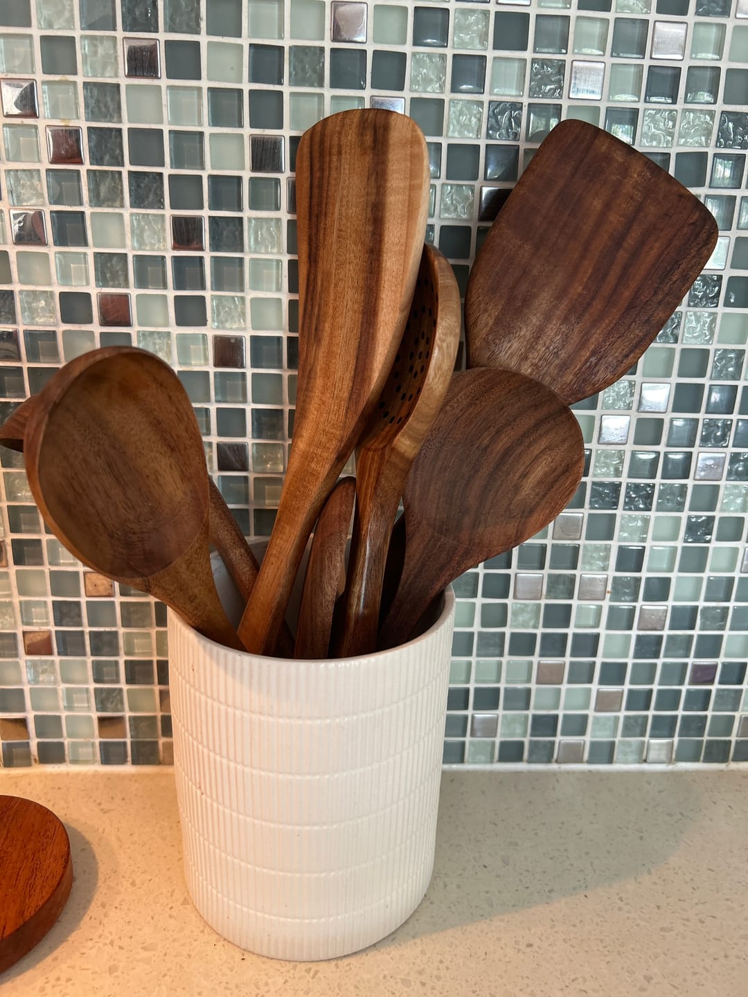 Customer photo review of Pure Pantry™️ - Natural Teak Wooden Utensil Set