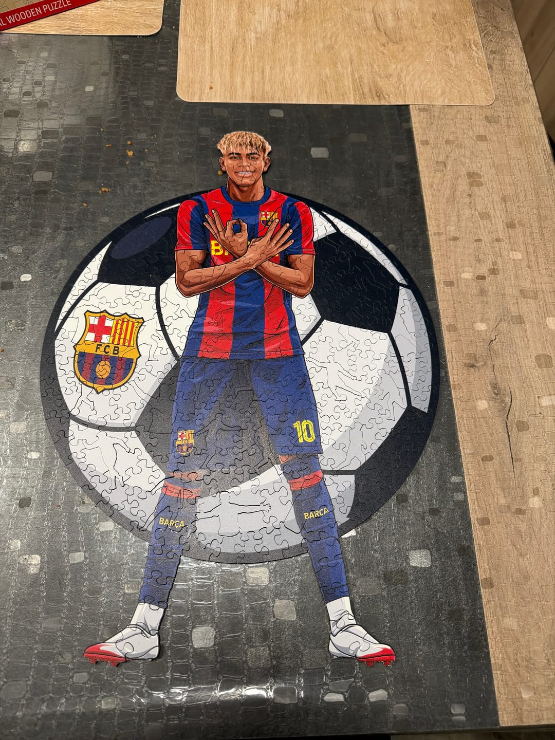 Customer photo review of Lamine Yamal - Puzzle en Bois