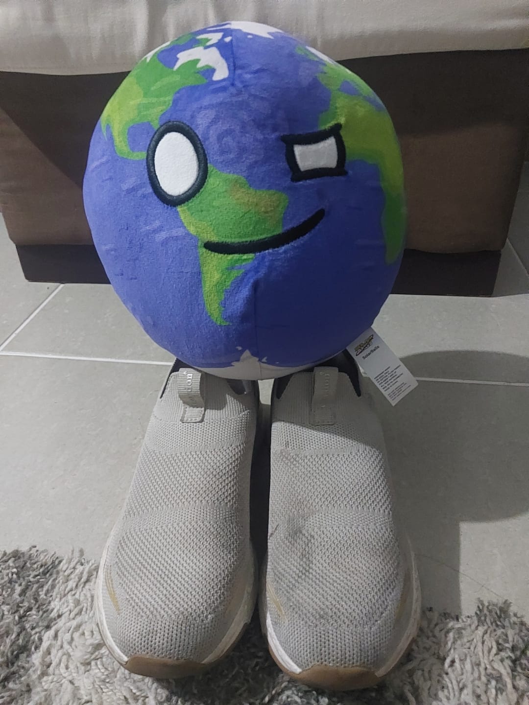 Customer photo review of The SolarBalls Earth Plush