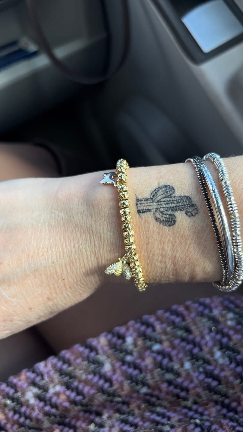Customer photo review of Crea il tuo Bracciale Granelli Bombati e Tondeggianti ORO