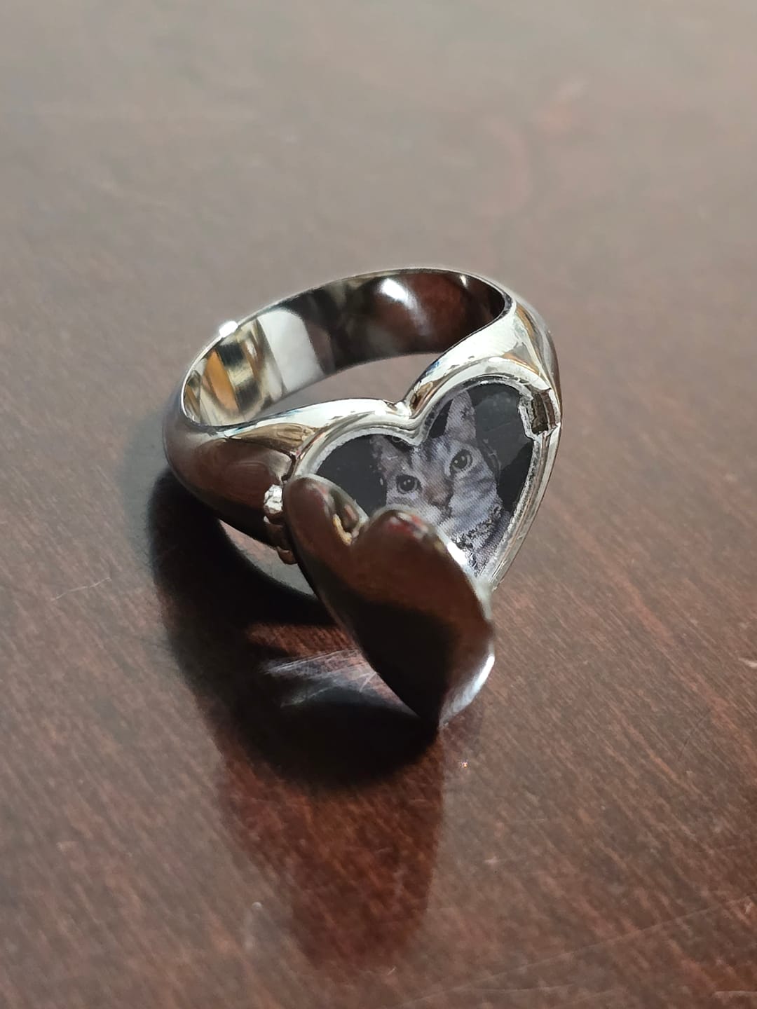 Customer photo review of LOCKET HEART RING