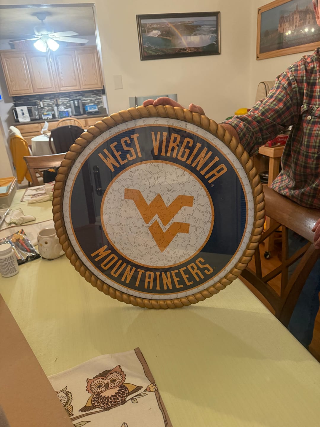 Customer photo review of West Virginia University - Wooden Puzzle