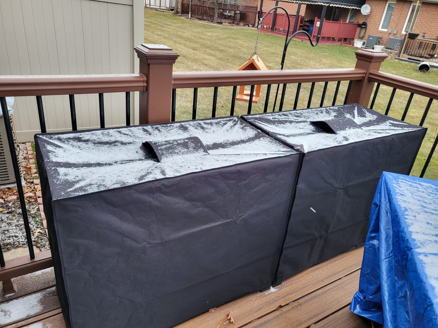 Customer photo review of Winter Covers for 30" Tall Raised Garden Beds