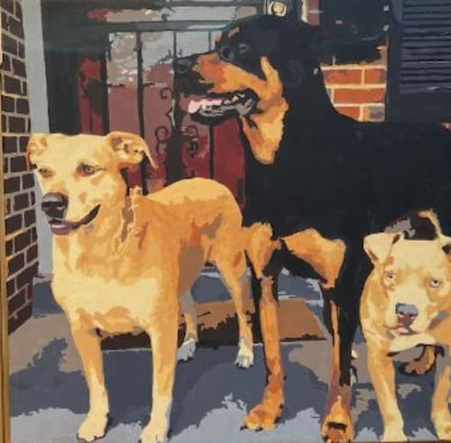 Customer photo review of Custom Pet Paint By Numbers