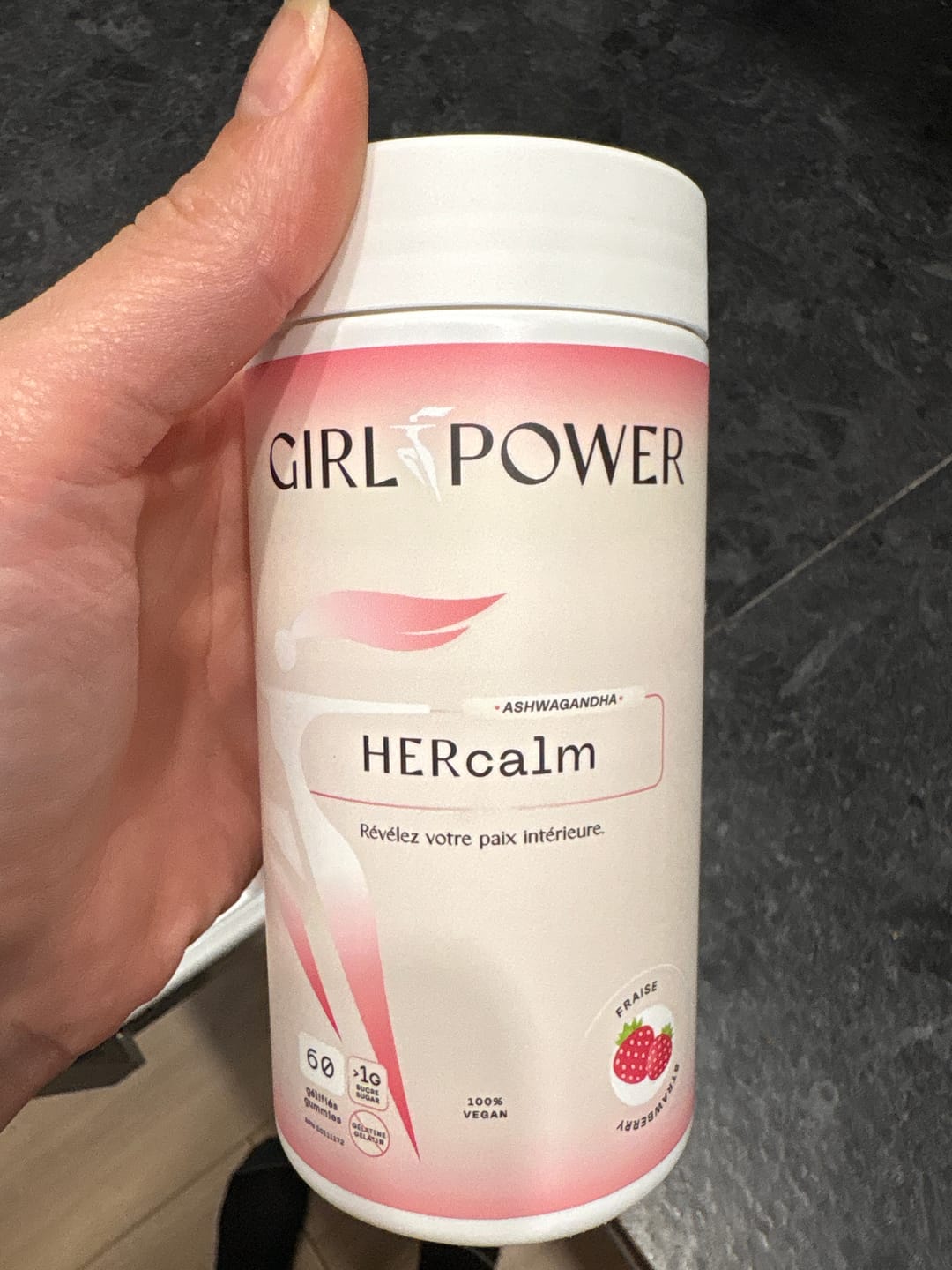 Customer photo review of Girl Power - HERcalm Ashwagandha - 60 Jujubes