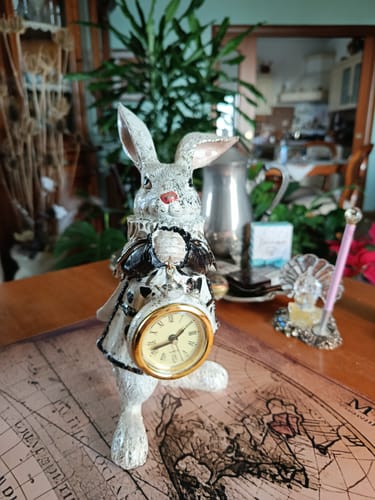 Customer photo review of Bianconiglio Decorativo Bianco/nero con Dettagli Oro