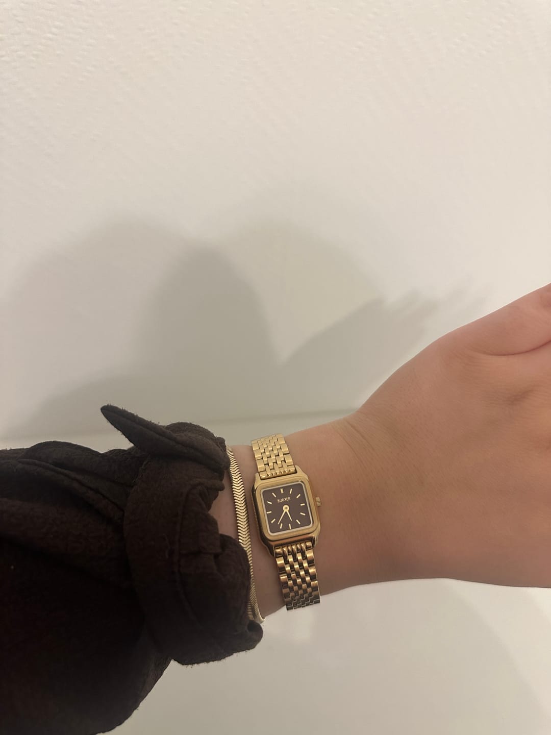 Customer photo review of Macy Petite Gold Brown