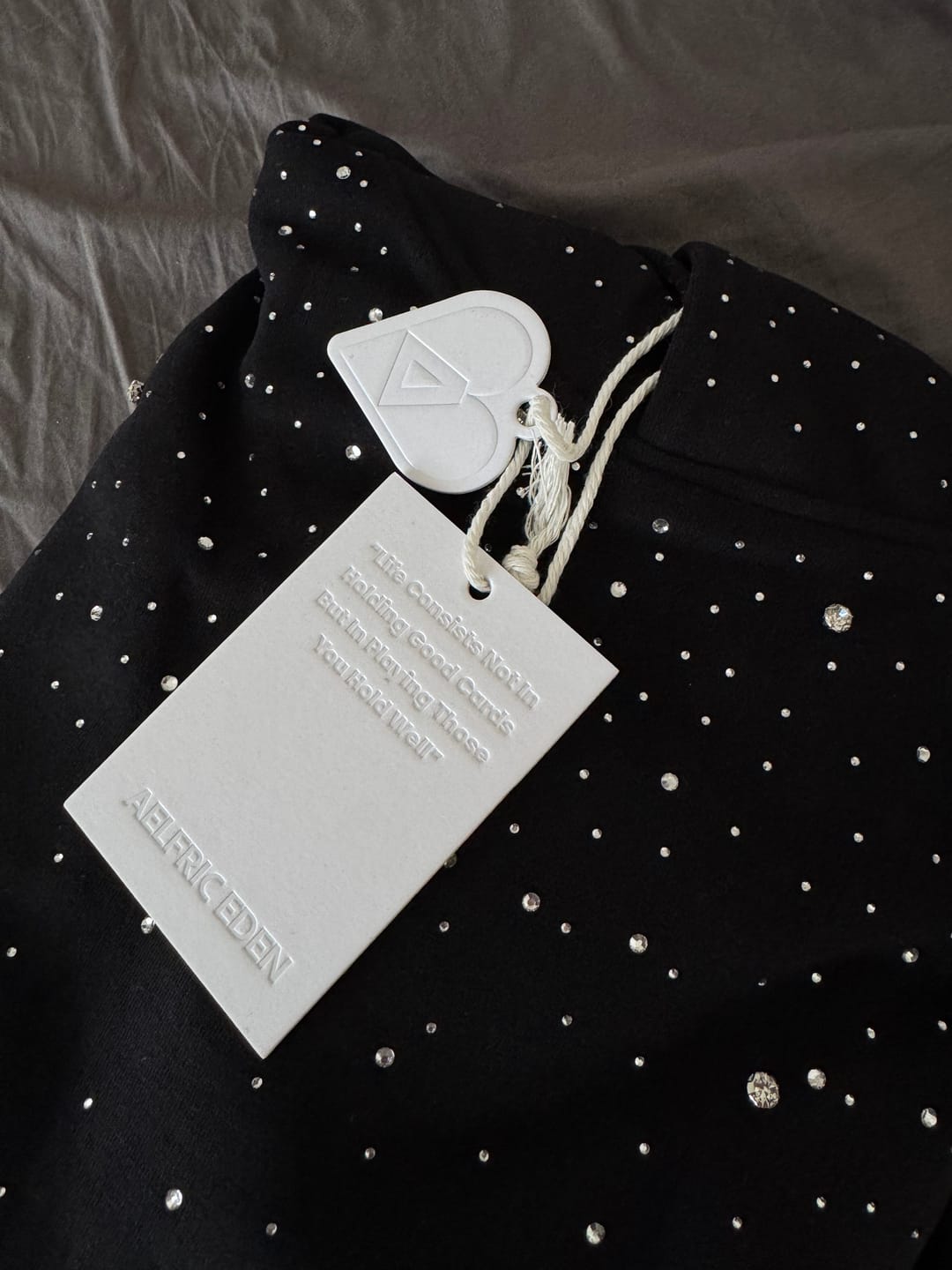 Customer photo review of Aelfric Eden Rhinestone Pullover Hoodie