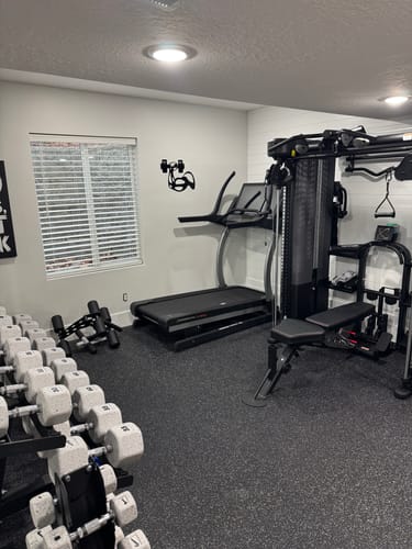 Customer photo review of Dumbbell - Metal Wall Art