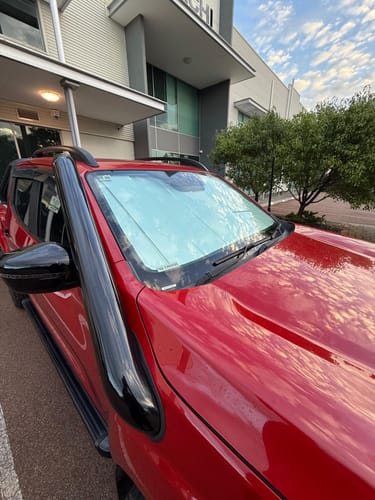 Customer photo review of Front Windscreen Shade for Nissan Navara/NP300 2015 ->