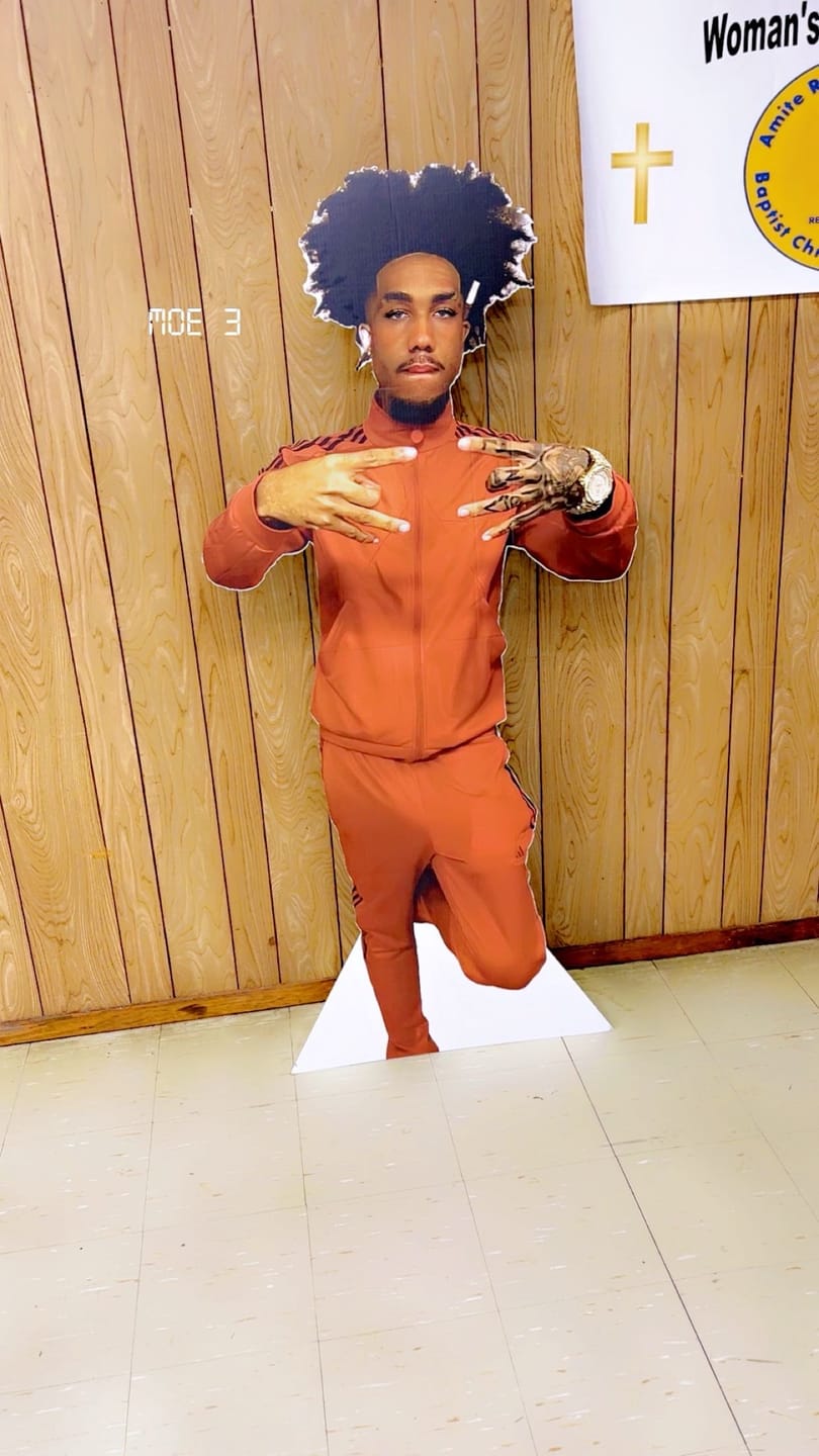 Customer photo review of Personalized Cardboard Cutouts | Custom Life Size Cutout