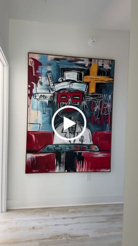 Customer video review of Abstract Graffiti Art #GA105