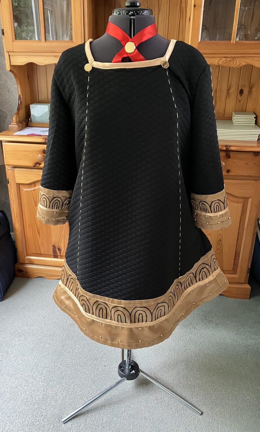 Customer photo review of Plain Shantung Satin Fabric