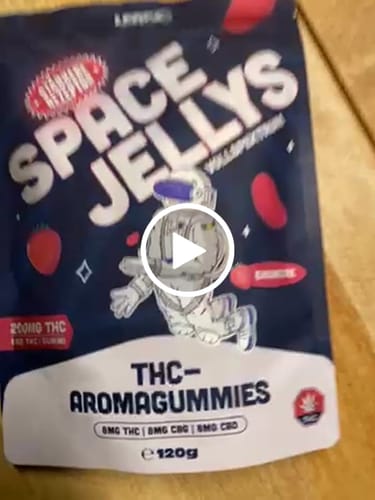 Customer video review of THC Spacejellies Vollspektrum