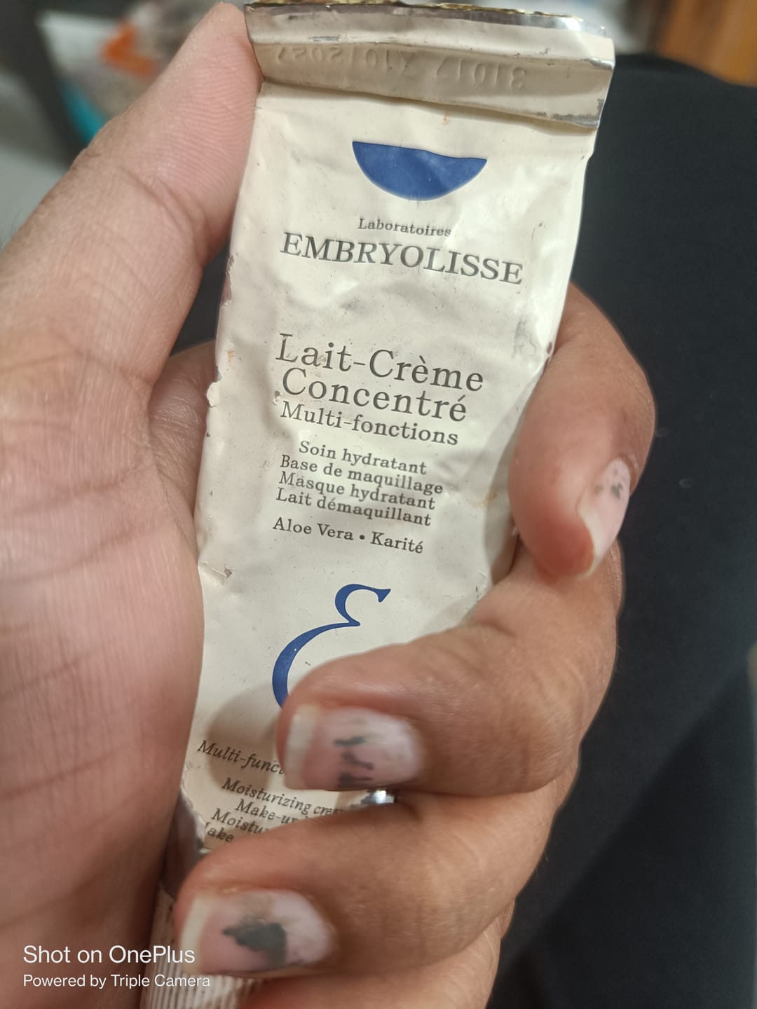 Customer photo review of Lait-Creme Concentre - Moisturizer and Primer - 75ml