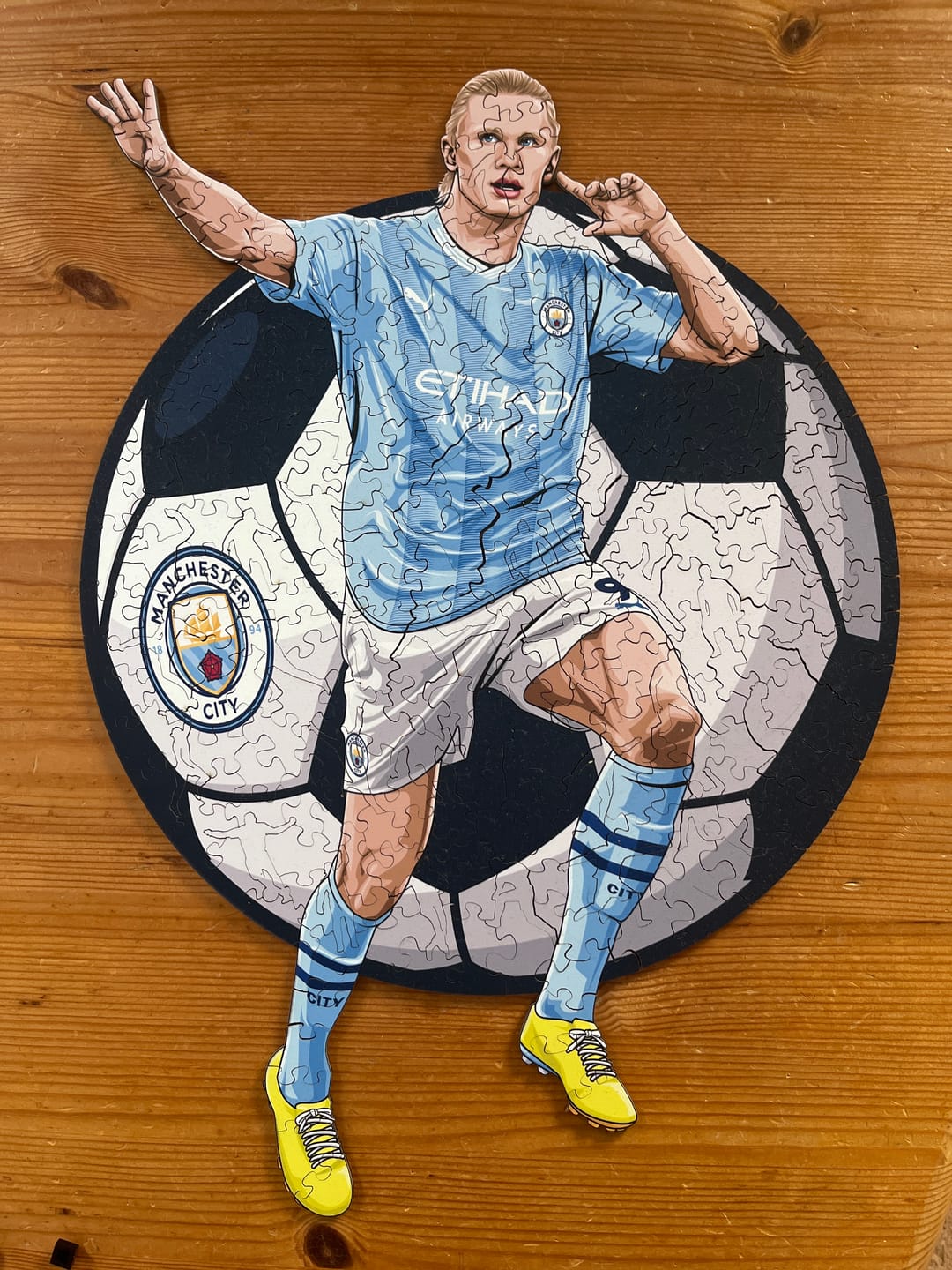Customer photo review of Erling Haaland - Holzpuzzle