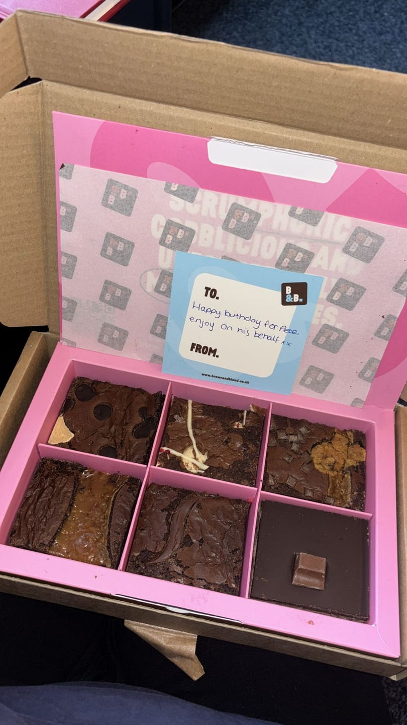 Customer photo review of Classic 6 Brownie Box