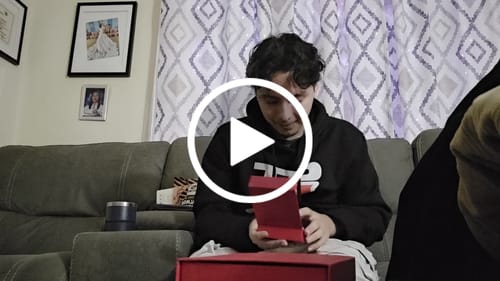 Customer video review of Soulmate Custom Engraved Photo Tag Necklace