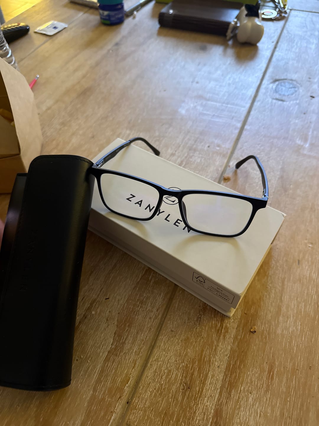 Customer photo review of Chester | Magnetic Aviator Clip-on Eyeglasses Sunglasses | ZanyLen New