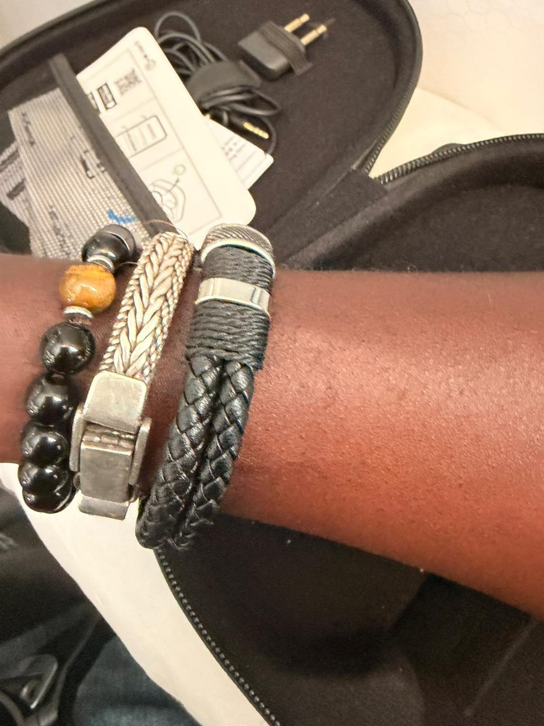 Customer photo review of Signature Duo Personalised Braided Bracelet