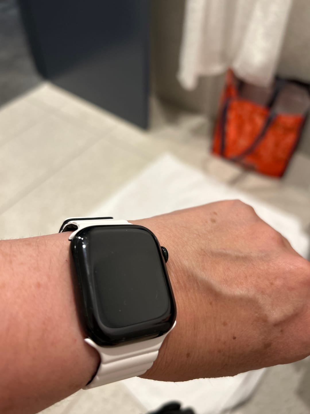 Customer photo review of Tough On Screen Protector 2 Pack for Apple Watch with Installation Kit