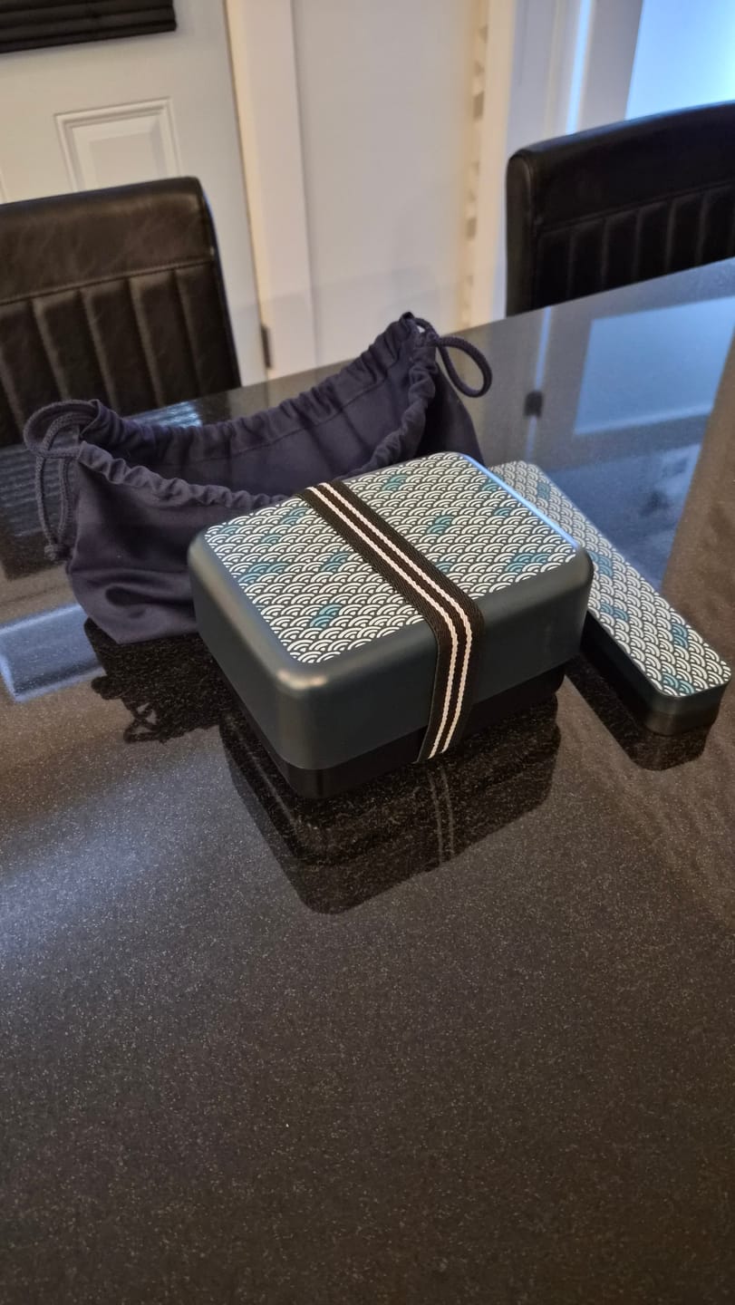 Customer photo review of Blue Ocean Nami Bento Box 1300mL