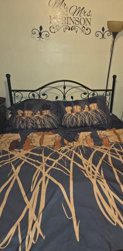 Customer photo review of Royal Duvet Cover & Pillow Sham Set