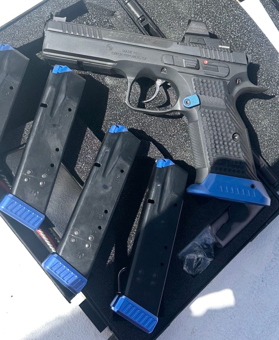 Customer photo review of CZ Shadow 2 Grips & Aluminium Magwell Combo | Speed Bundle