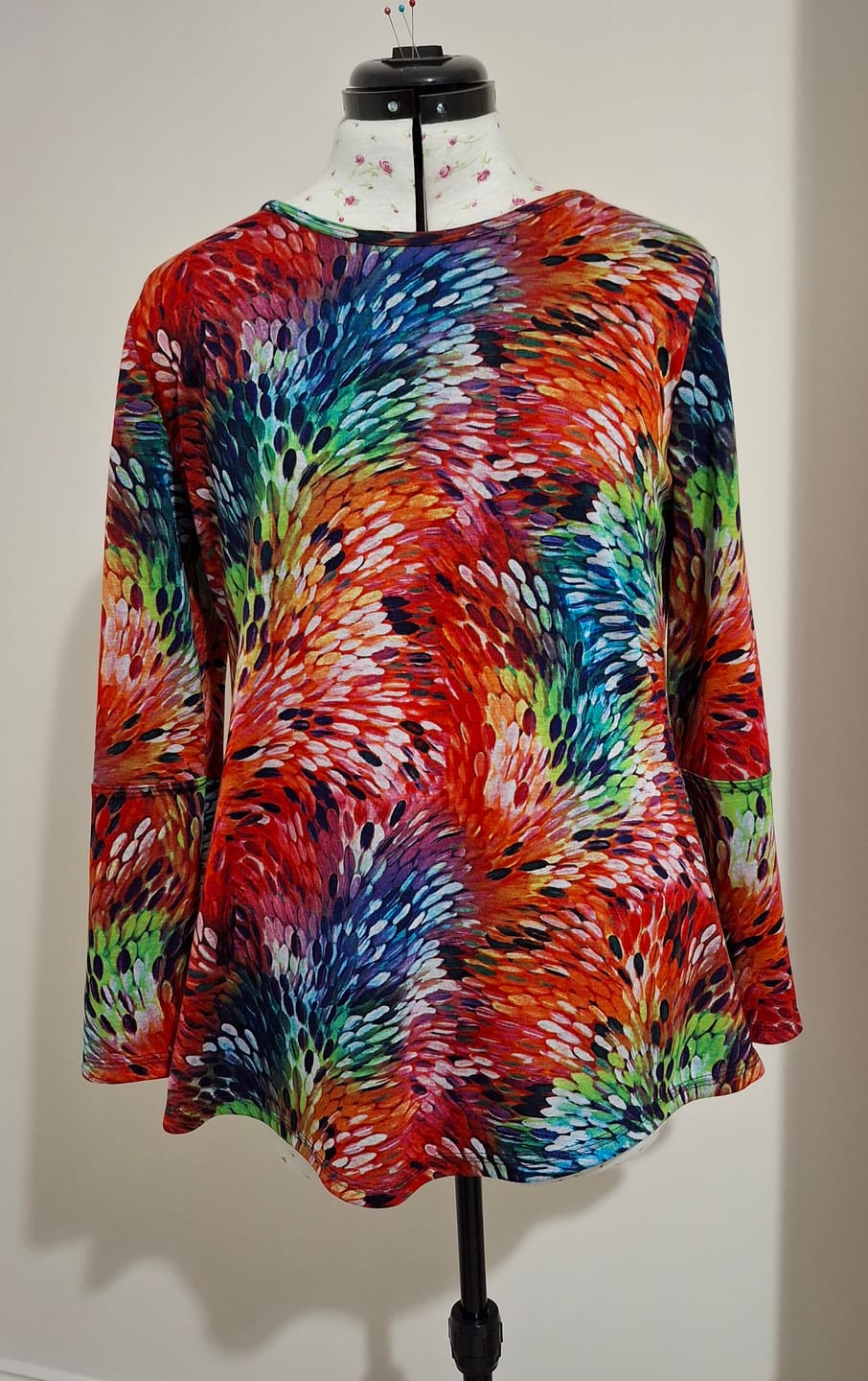 Customer photo review of Multicolour Burst Digital Modal-Touch Jersey Fabric