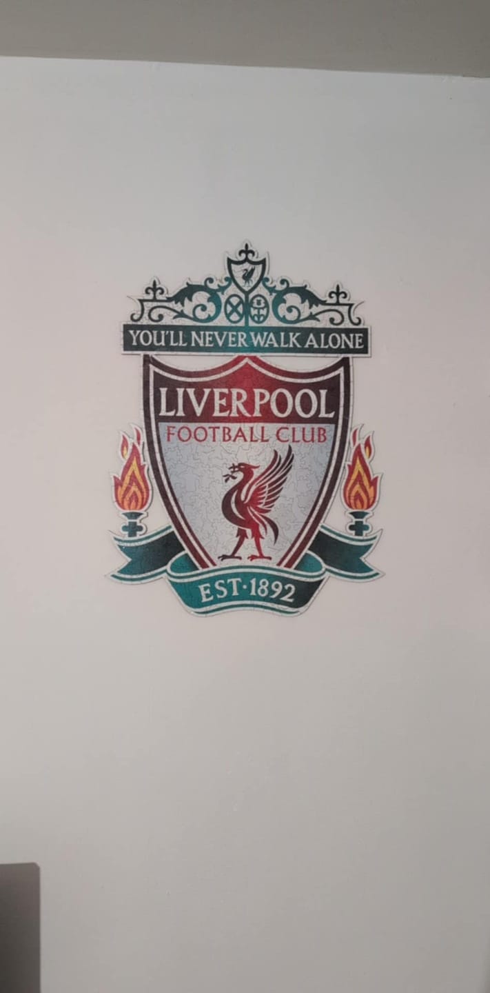 Customer photo review of Liverpool FC® Crest - Wooden Puzzle