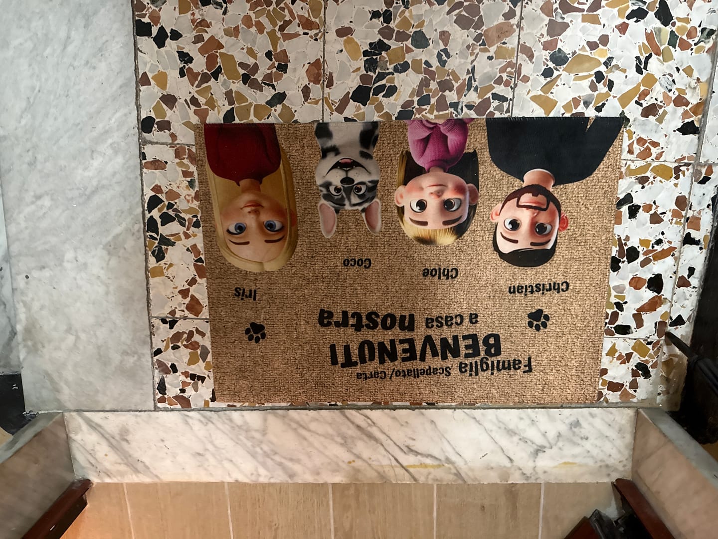 Customer photo review of Casa nostra - Zerbino personalizzato