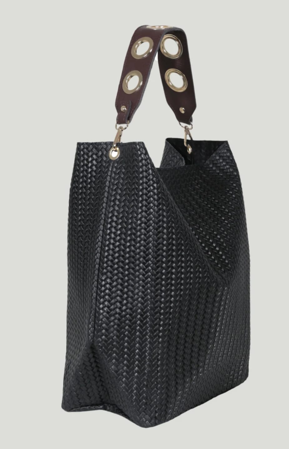 Customer photo review of Bolso de cuero Felippa Negro