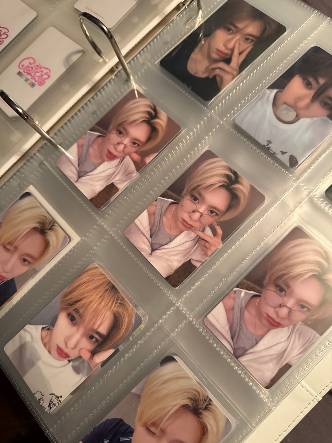 Customer photo review of PREMIUM PHOTOCARD SLEEVES - PURPLE VERSION (57x88MM)