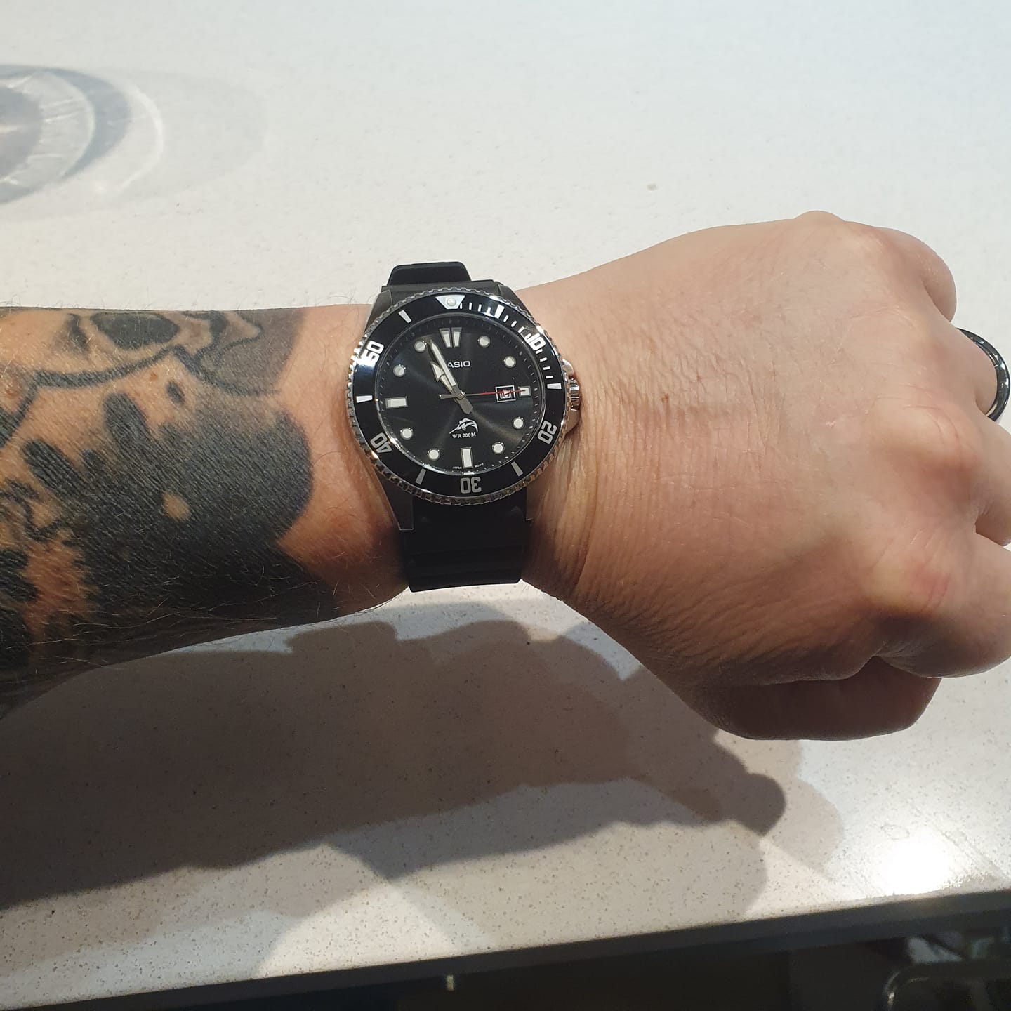 Customer photo review of Reloj Casio Submariner Marlin Duro MDV106-1AV Negro Buceo
