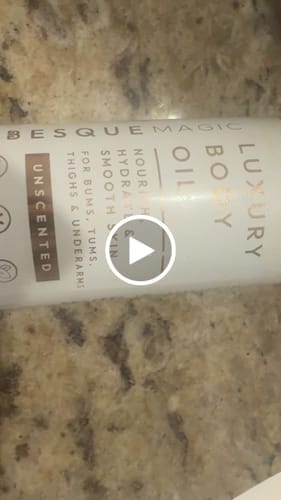 Customer photo review of Besque® Magic Body Oil - Unscented