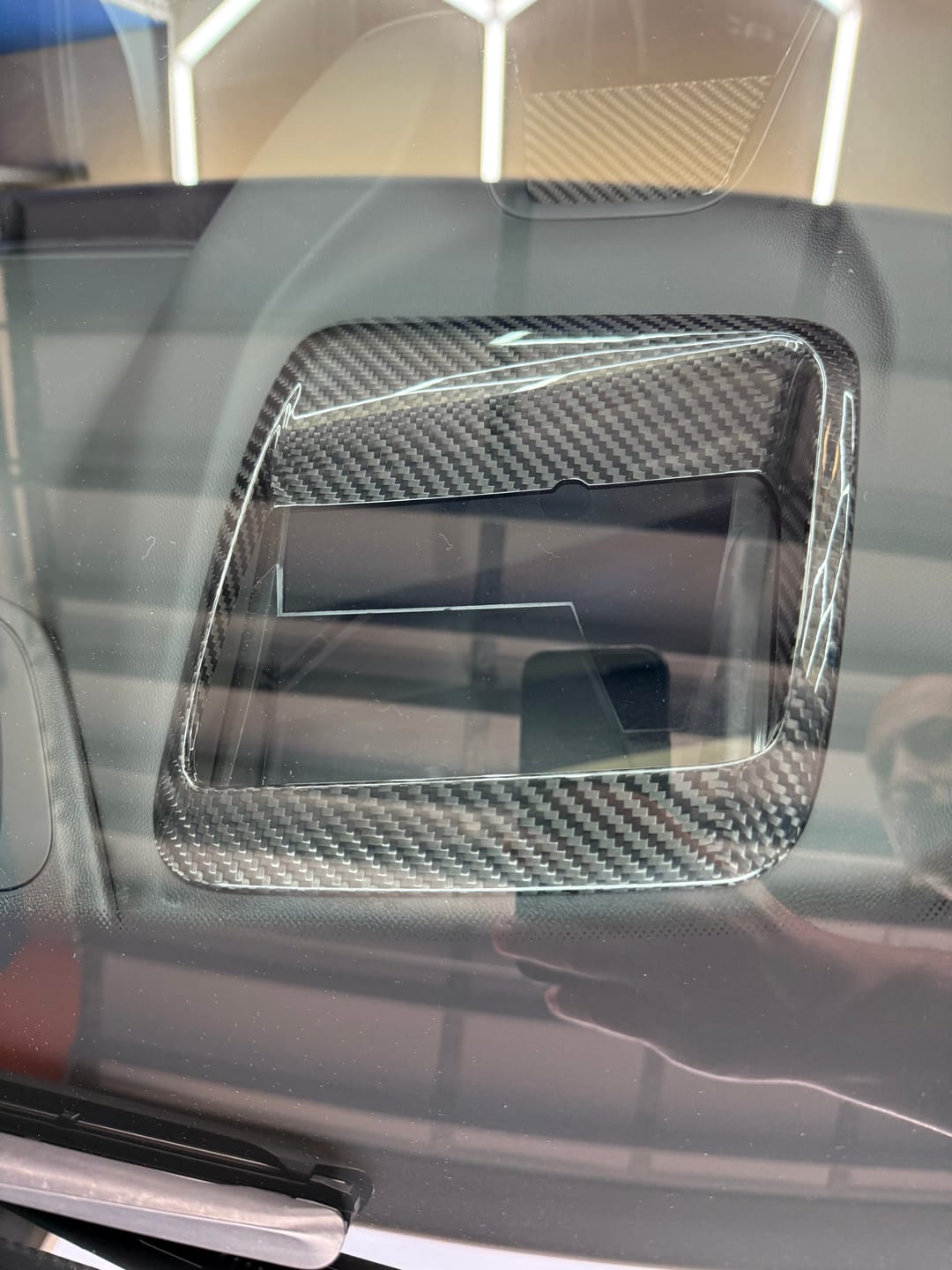 Customer photo review of 2016-2024 Camaro Real Carbon Fiber Heads Up Display HUD Trim Cover