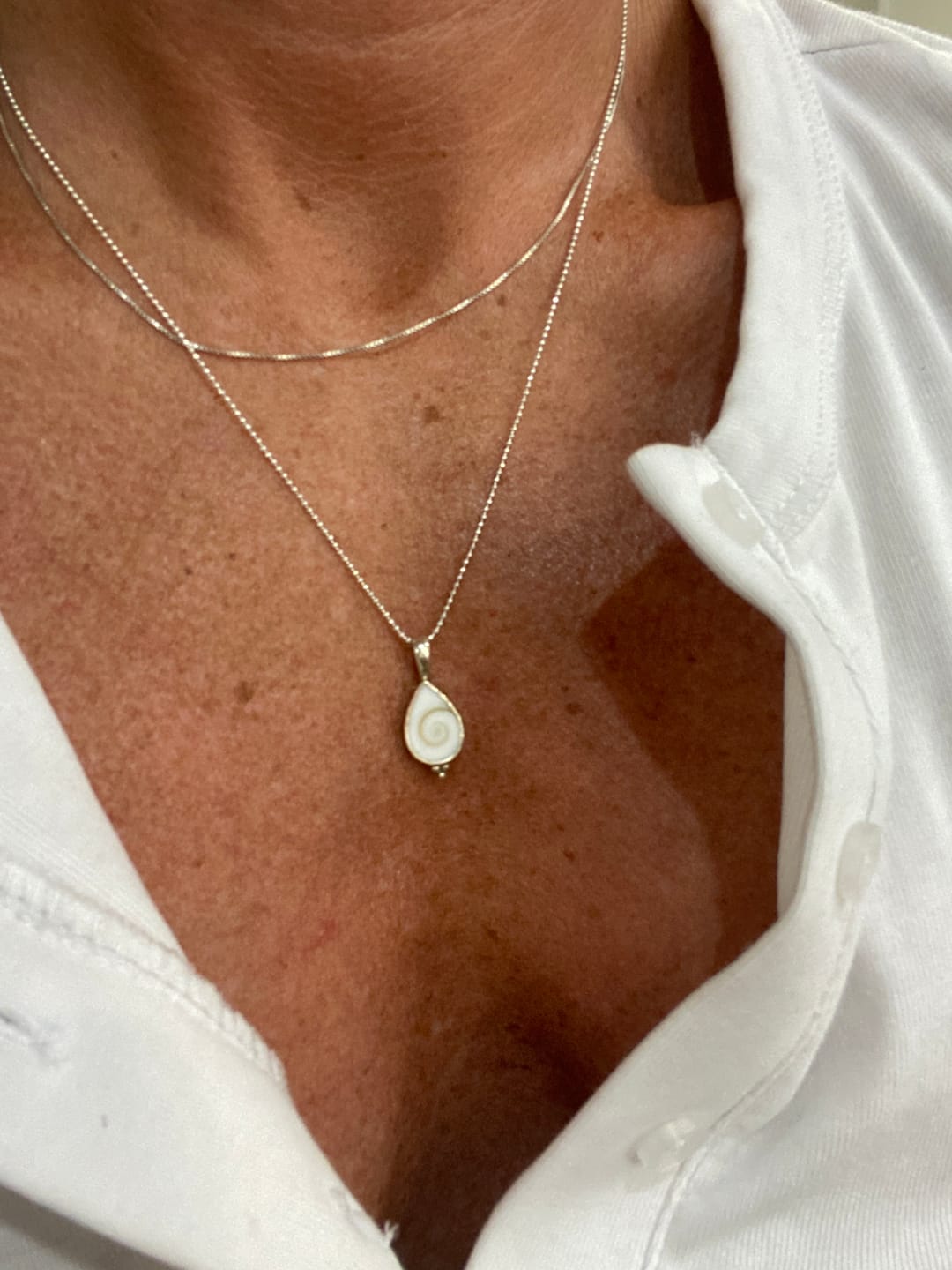 Customer photo review of Beach Spirit Necklace