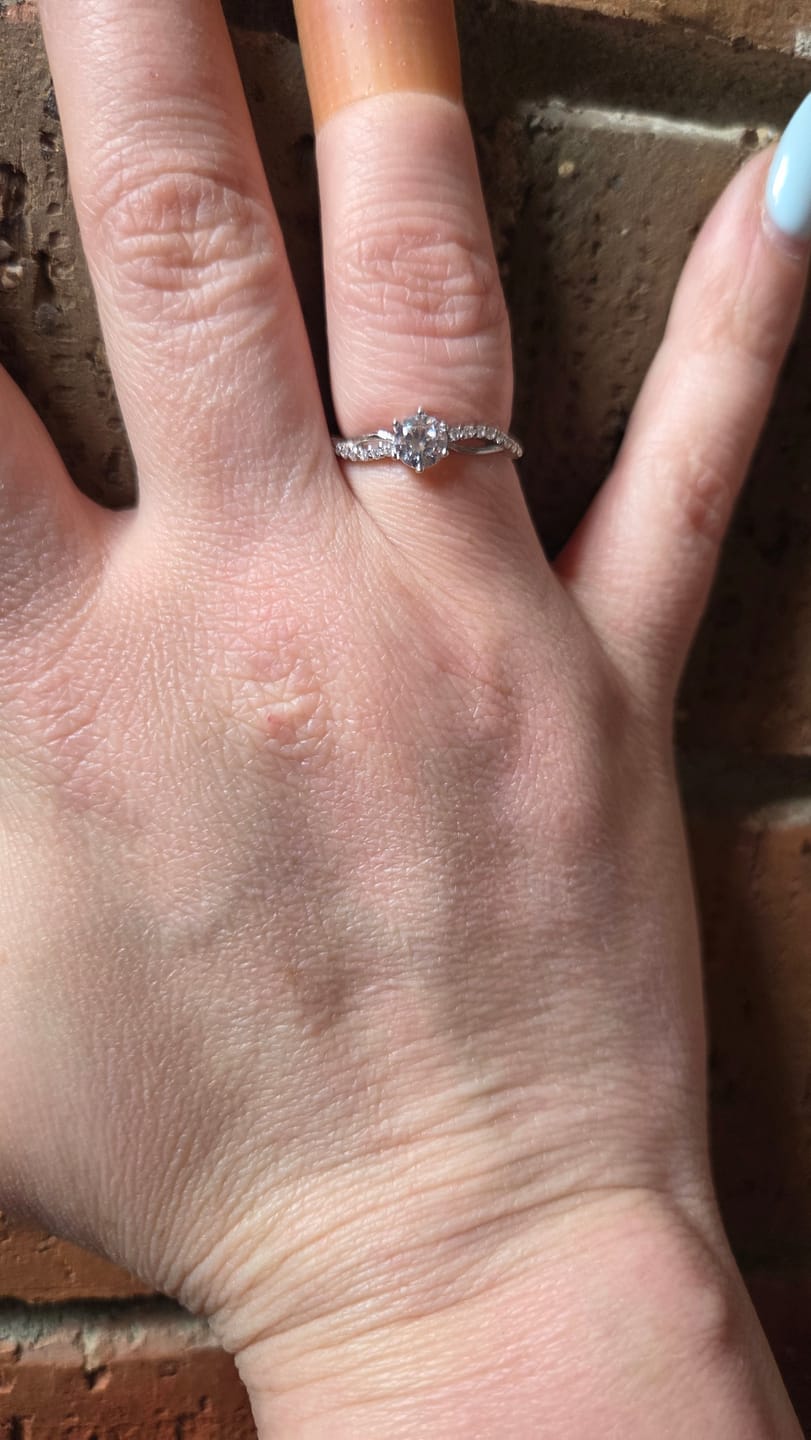 Customer photo review of Ethereal Eternity Ring