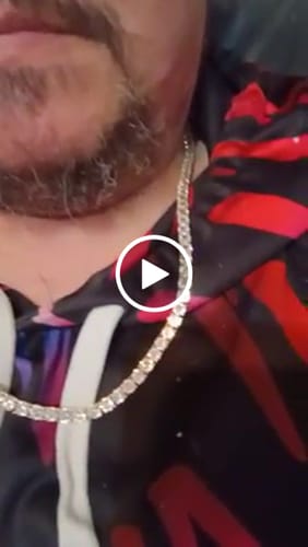 Customer video review of 5mm Round Cut Clustered Tennis Chain