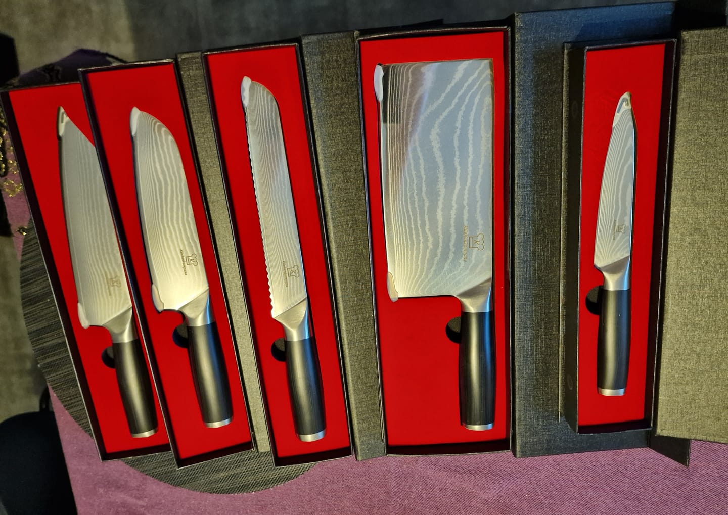 Customer photo review of OKAMI 5er Messerset