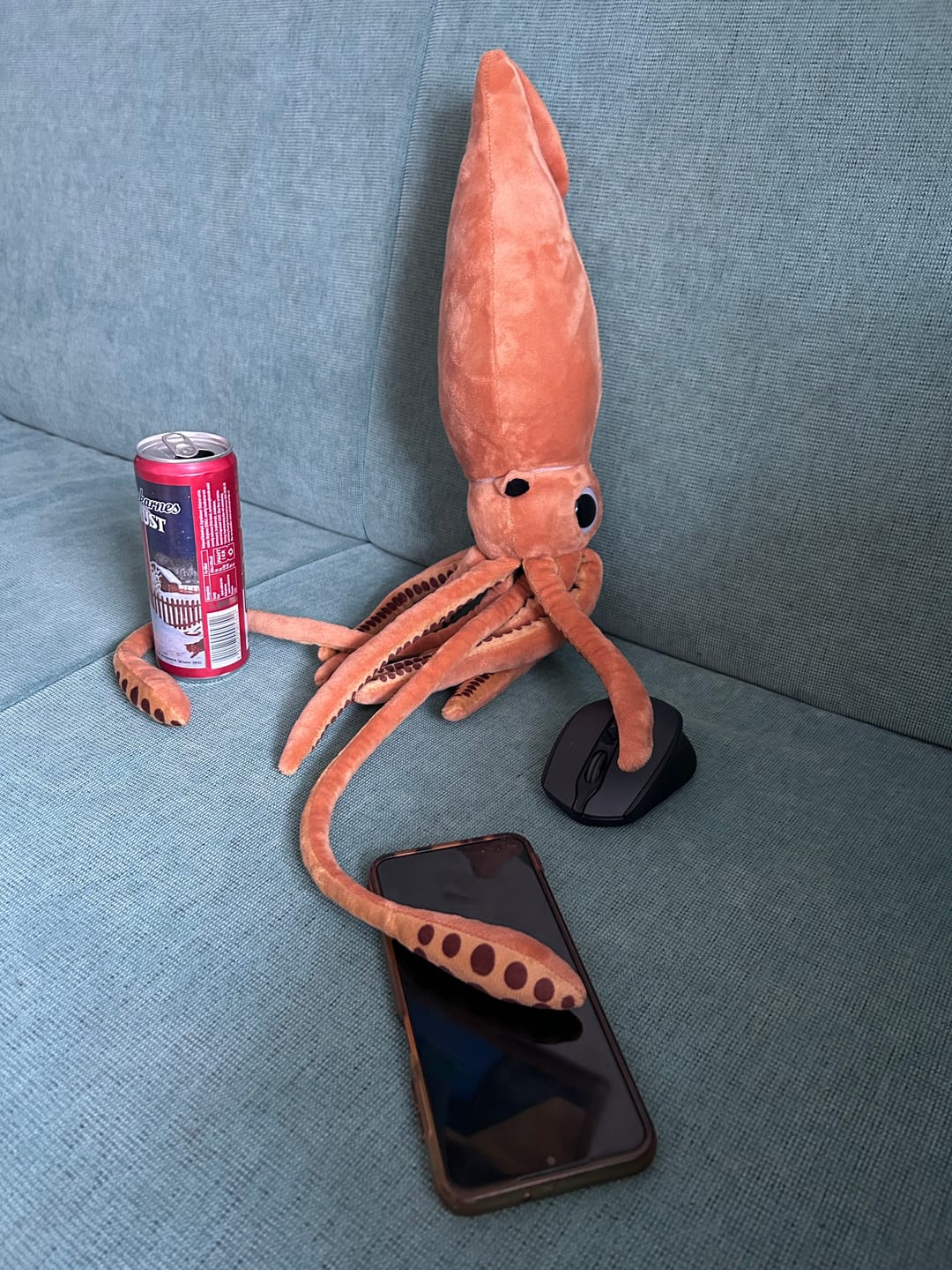 Customer photo review of Architeuthis Giant Squid Soft Stuffed Plush Toy
